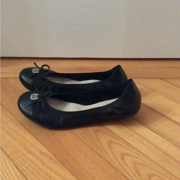 Ballerinas K Studio Black With Front Bow - Picture 2 of 3